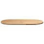 Tablero de mesa ovalado madera maciza de roble 100x50x2 cm de , Tableros para mesas - Ref: Foro24-4009062, Precio: 60,45 €, D...