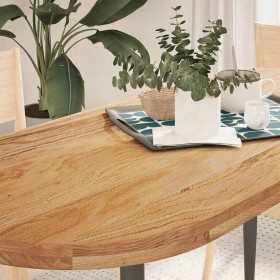 Tablero de mesa ovalado madera maciza de roble 140x60x4 cm de , Tableros para mesas - Ref: Foro24-4009076, Precio: 178,37 €, ...