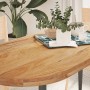 Tablero de mesa ovalado madera maciza de roble 140x60x4 cm de , Tableros para mesas - Ref: Foro24-4009076, Precio: 178,37 €, ...