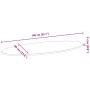 Tablero de mesa ovalado madera maciza de roble 140x60x2 cm de , Tableros para mesas - Ref: Foro24-4009048, Precio: 103,36 €, ...