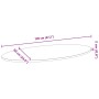 Tablero de mesa ovalado madera maciza de roble 120x60x2 cm de , Tableros para mesas - Ref: Foro24-4009055, Precio: 83,80 €, D...