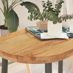 Tablero de mesa ovalado madera maciza de roble 100x50x4 cm de , Tableros para mesas - Ref: Foro24-4009074, Precio: 110,69 €, ...