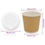 Vasos de café de papel con tapa 1000 uds 4oz 100ml de , Vasos desechables - Ref: Foro24-3325223, Precio: 89,76 €, Descuento: %