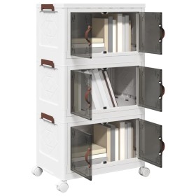 Caja de almacenaje apilable con ruedas 3 niveles 28 L de , Carretillas de carga - Ref: Foro24-4012369, Precio: 62,25 €, Descu...