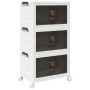 Caja de almacenaje apilable con ruedas 3 niveles 28 L de , Carretillas de carga - Ref: Foro24-4012369, Precio: 62,25 €, Descu...