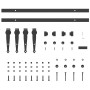 Kit de puerta corredera de armario acero carbono 122 cm de , Accesorios de bricolaje - Ref: Foro24-4009682, Precio: 29,52 €, ...