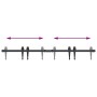 Kit de puerta corredera de armario acero carbono 122 cm de , Accesorios de bricolaje - Ref: Foro24-4009682, Precio: 29,52 €, ...