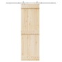 Kit de herrajes para puerta corredera 183 cm acero plateado de , Artículos para puertas - Ref: Foro24-4009696, Precio: 66,49 ...