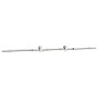 Kit de herrajes para puerta corredera 183 cm acero plateado de , Artículos para puertas - Ref: Foro24-4009696, Precio: 66,49 ...