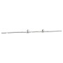 Kit de herrajes para puerta corredera 183 cm acero plateado de , Artículos para puertas - Ref: Foro24-4009696, Precio: 66,49 ...