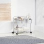 Carro de almacenamiento 2 niveles transparente 37x28x43,5 cm de , Carretillas de carga - Ref: Foro24-4012376, Precio: 28,41 €...