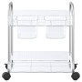 Carro de almacenamiento 2 niveles transparente 37x28x43,5 cm de , Carretillas de carga - Ref: Foro24-4012376, Precio: 28,41 €...