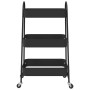 Carrito de almacenaje 3 niveles acero negro 42x41,5x77 cm de , Carretillas de carga - Ref: Foro24-4012381, Precio: 32,40 €, D...