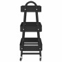 Carrito de almacenaje 3 niveles acero negro 42x41,5x77 cm de , Carretillas de carga - Ref: Foro24-4012381, Precio: 32,40 €, D...
