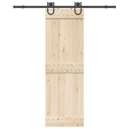 Kit de herrajes para puertas correderas acero negro 183 cm de , Artículos para puertas - Ref: Foro24-4009732, Precio: 43,21 €...
