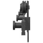Kit de herrajes para puertas correderas acero negro 183 cm de , Artículos para puertas - Ref: Foro24-4009732, Precio: 43,21 €...