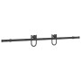 Kit de herrajes para puertas correderas acero negro 183 cm de , Artículos para puertas - Ref: Foro24-4009732, Precio: 43,21 €...