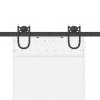 Kit de herrajes para puertas correderas acero negro 183 cm de , Artículos para puertas - Ref: Foro24-4009732, Precio: 43,21 €...