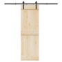 Kit de herrajes para puertas correderas acero negro 200 cm de , Artículos para puertas - Ref: Foro24-4009713, Precio: 65,95 €...