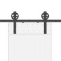 Kit de herrajes para puertas correderas acero negro 183 cm de , Artículos para puertas - Ref: Foro24-4009724, Precio: 52,20 €...