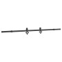 Kit de herrajes para puertas correderas acero negro 213,5 cm de , Artículos para puertas - Ref: Foro24-4009707, Precio: 79,06...