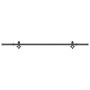 Kit de herrajes para puertas correderas acero negro 213,5 cm de , Artículos para puertas - Ref: Foro24-4009707, Precio: 79,06...