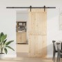 Kit de herrajes para puertas correderas acero negro 213,5 cm de , Artículos para puertas - Ref: Foro24-4009705, Precio: 90,54...