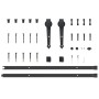Kit de herrajes para puertas correderas acero negro 213,5 cm de , Artículos para puertas - Ref: Foro24-4009705, Precio: 90,54...