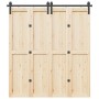 Kit de herrajes para puertas correderas acero negro 200 cm de , Artículos para puertas - Ref: Foro24-4009745, Precio: 118,43 ...