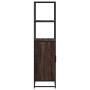 Aparador alto madera de ingeniería y metal marrón roble de , Aparadores - Ref: Foro24-849053, Precio: 106,47 €, Descuento: %