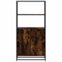 Aparador alto madera de ingeniería y metal 68x35x139 cm de , Aparadores - Ref: Foro24-849051, Precio: 101,41 €, Descuento: %