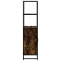 Aparador alto madera de ingeniería y metal 68x35x139 cm de , Aparadores - Ref: Foro24-849051, Precio: 101,41 €, Descuento: %
