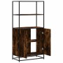 Aparador alto madera de ingeniería y metal 68x35x139 cm de , Aparadores - Ref: Foro24-849051, Precio: 101,41 €, Descuento: %