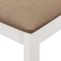 Sillas de comedor con cojines 2 unidades madera maciza blancas en Sillas de comedor | Comprar online en Foru.es