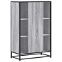 Aparador alto madera de ingeniería y metal gris Sonoma de , Aparadores - Ref: Foro24-849072, Precio: 106,12 €, Descuento: %