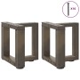 Patas de mesa centro forma T 2uds acero natural 30x25x(30-31)cm de , Patas para mesas - Ref: Foro24-4013003, Precio: 71,18 €,...