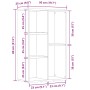 Estantería madera de ingeniería roble artisan 50x25x80 cm de , Librerías y estanterías - Ref: Foro24-855781, Precio: 47,58 €,...