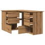 Escritorio de esquina madera contrachapada 145x100x76 cm de , Escritorios - Ref: Foro24-855963, Precio: 174,92 €, Descuento: %