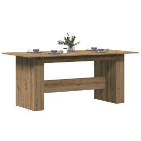 Mesa de comedor madera ingeniería roble artisan 180x90x76 cm de , Mesas de cocina y de comedor - Ref: Foro24-855845, Precio: ...