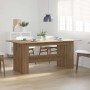 Mesa de comedor madera ingeniería roble artisan 180x90x76 cm de , Mesas de cocina y de comedor - Ref: Foro24-855845, Precio: ...