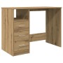 Escritorio de madera de ingeniería roble artisan 102x76x50 cm de , Escritorios - Ref: Foro24-855853, Precio: 106,95 €, Descue...