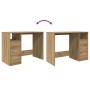 Escritorio de madera de ingeniería roble artisan 102x76x50 cm de , Escritorios - Ref: Foro24-855853, Precio: 106,95 €, Descue...