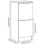 Aparadores 2 uds madera ingeniería madera envejecida 30x30x70cm de , Aparadores - Ref: Foro24-856960, Precio: 68,44 €, Descue...