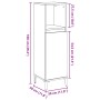 Armario de baño madera de ingeniería envejecida 30x30x100 cm de , Tocadores de baño - Ref: Foro24-857111, Precio: 51,46 €, De...