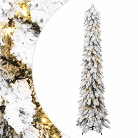 Árbol de Navidad artificial iluminado 130 LEDs y nieve 210 cm de , Arboles de navidad - Ref: Foro24-357699, Precio: 72,50 €, ...