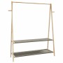 Perchero con estantes bambú 132x45,5x150,5 cm de , Organizadores de vestidores y perchas de barra - Ref: Foro24-4008914, Prec...