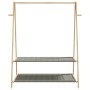 Perchero con estantes bambú 132x45,5x150,5 cm de , Organizadores de vestidores y perchas de barra - Ref: Foro24-4008914, Prec...