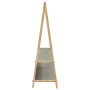 Perchero con estantes bambú 132x45,5x150,5 cm de , Organizadores de vestidores y perchas de barra - Ref: Foro24-4008914, Prec...