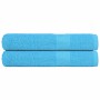 Toallas de sauna 2 uds 100% algodón turquesa 80x200 cm 360 gsm de , Toallas - Ref: Foro24-136983, Precio: 33,57 €, Descuento: %