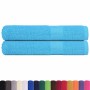 Toallas de sauna 2 uds 100% algodón turquesa 80x200 cm 360 gsm de , Toallas - Ref: Foro24-136983, Precio: 33,57 €, Descuento: %